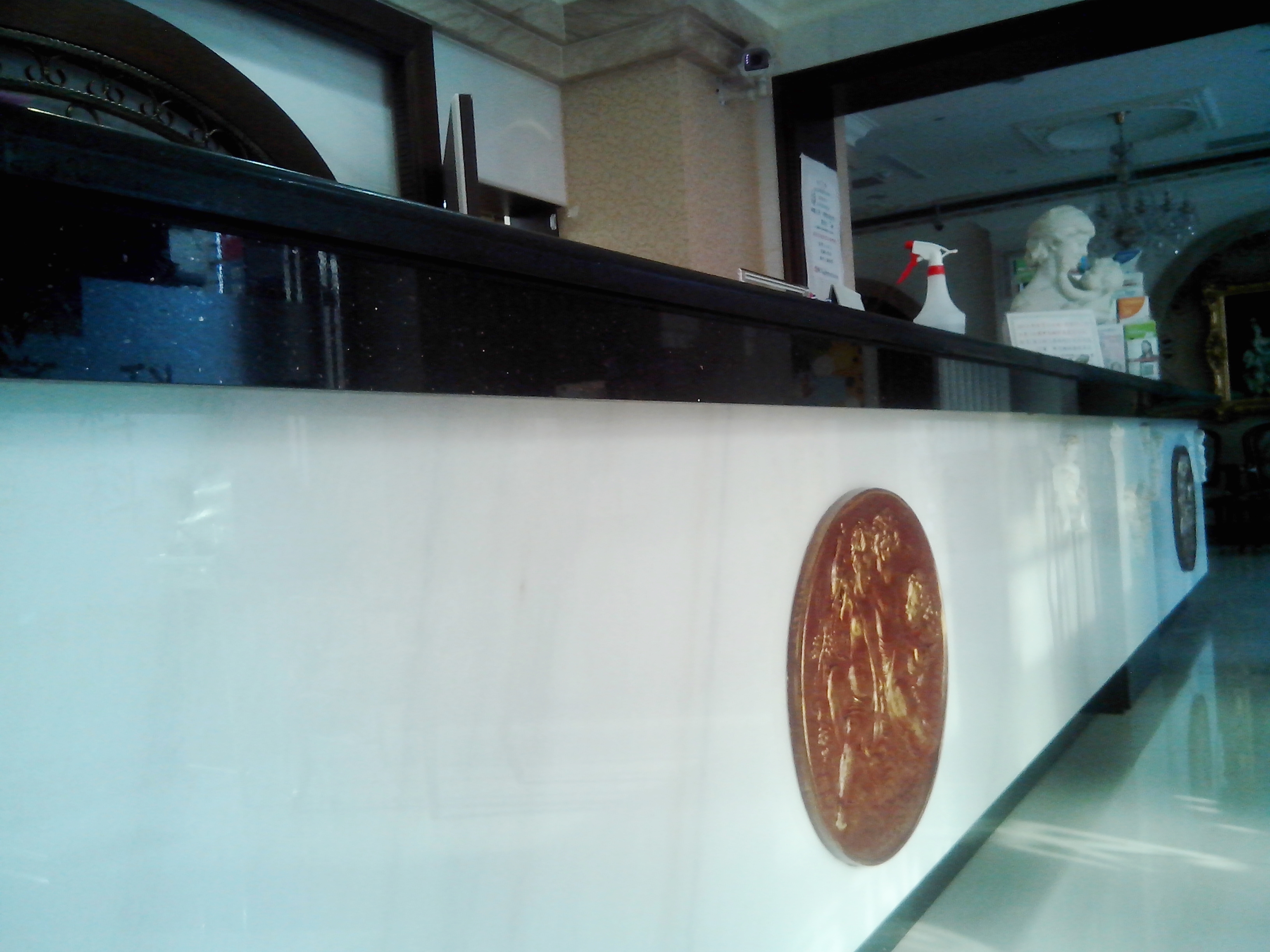 台南康乃心坐月子中心-大理石藝術櫃台檯面