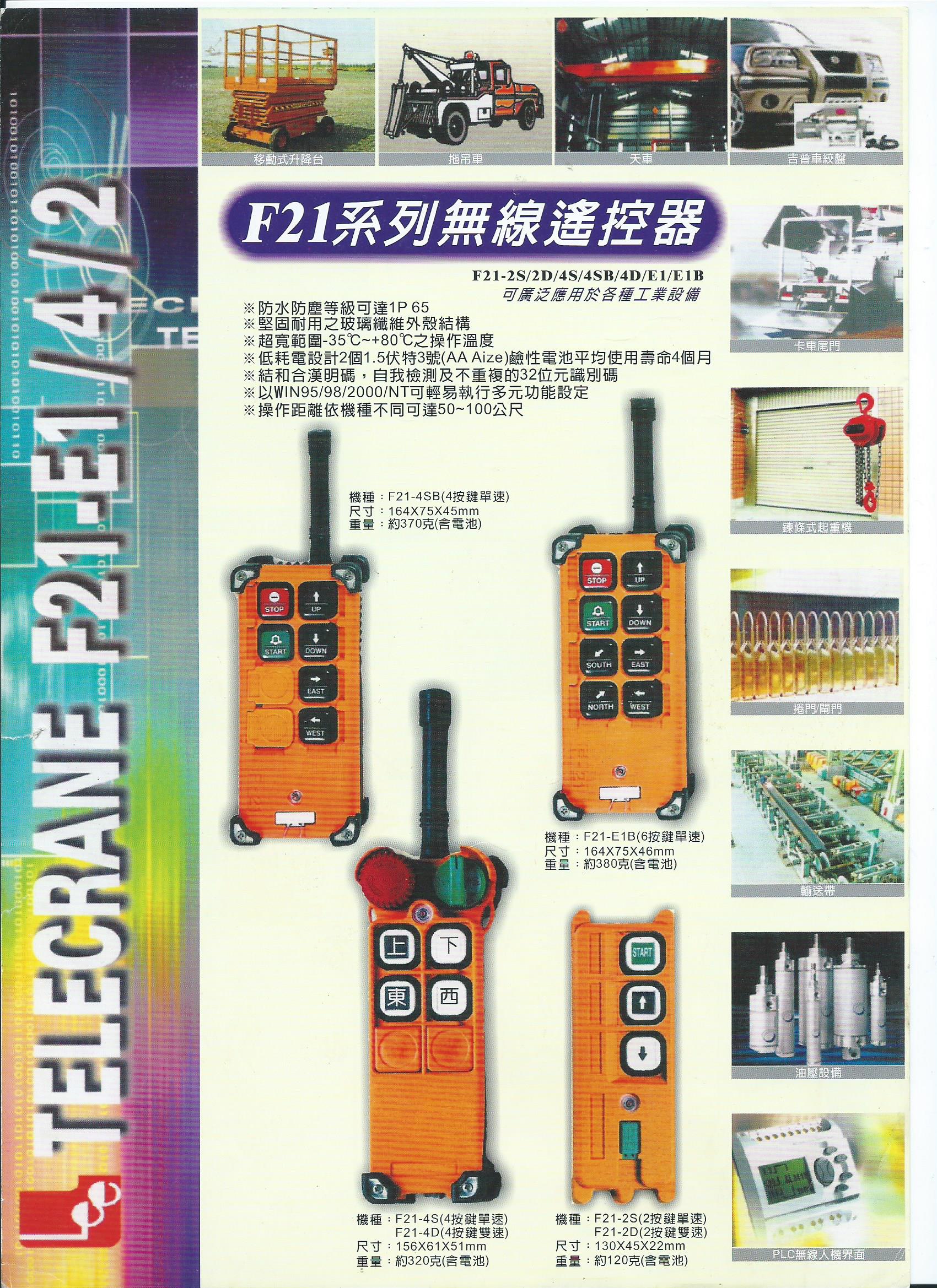 F21系列無線遙控器