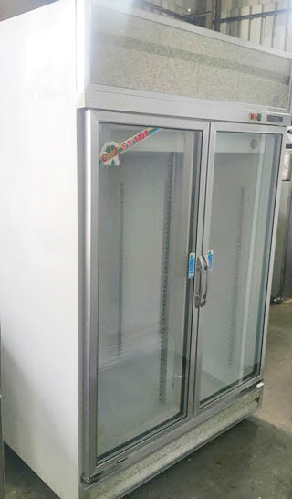 二門玻璃展示冰箱