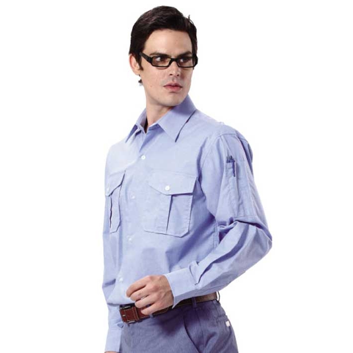 牛津布襯衫工作服