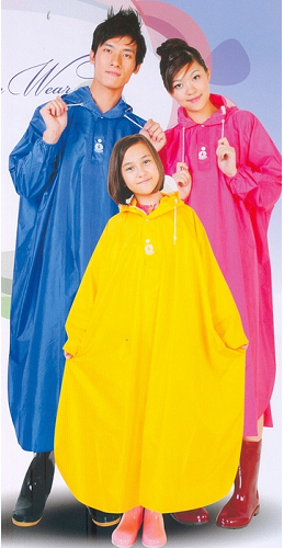 尼龍披肩半開雨衣