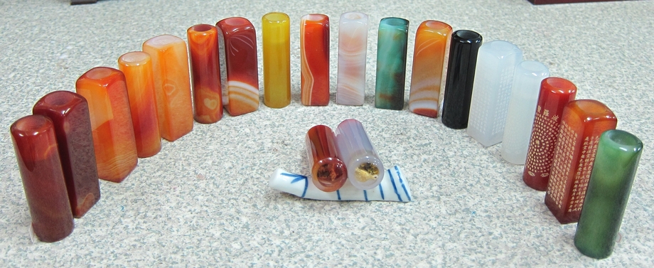 各色限量高級玉髓(髮.臍)印章