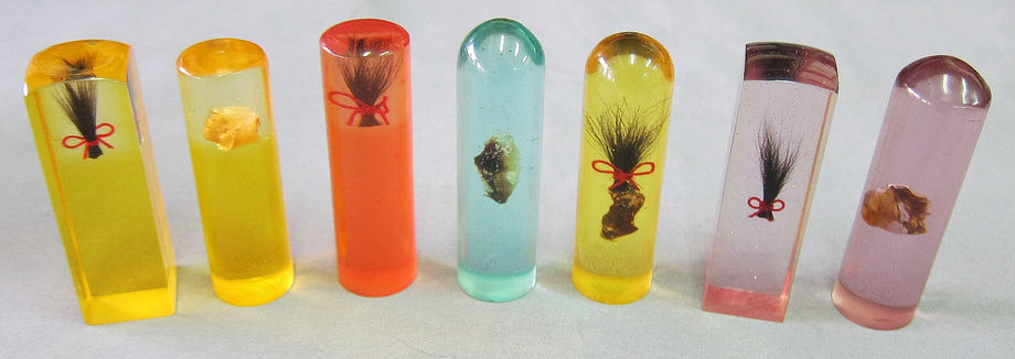 各色波麗仿水晶(髮.臍)印章