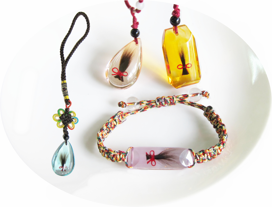 波麗仿水晶多色髮臍