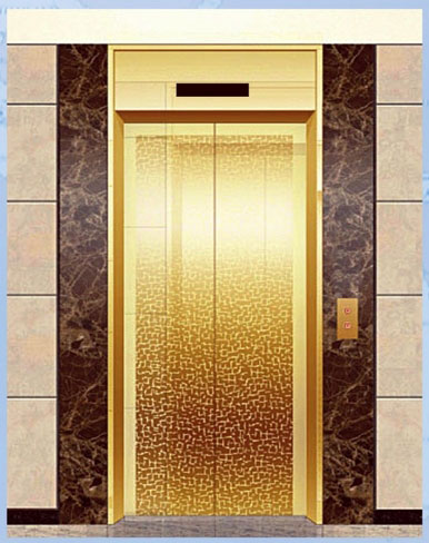 電梯門樣式-鍍鈦不鏽鋼豪華型門框