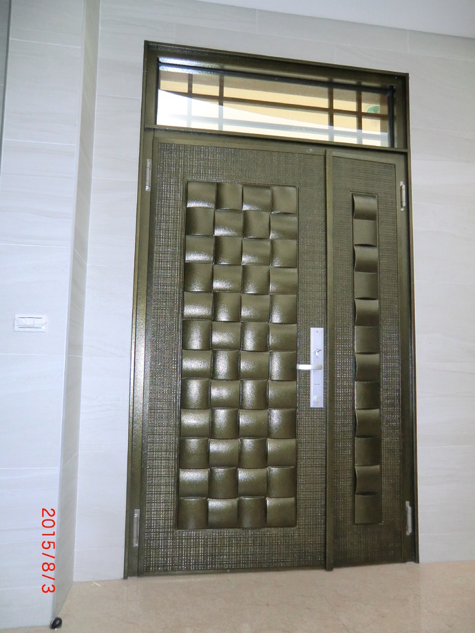 木編瓦全鑄鋁板子母門