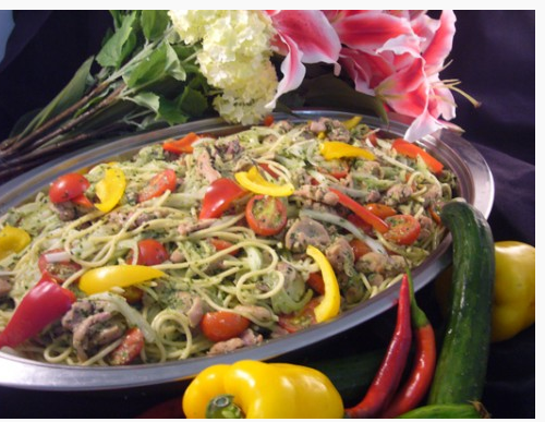 義式青醬燻雞義大利麵A3