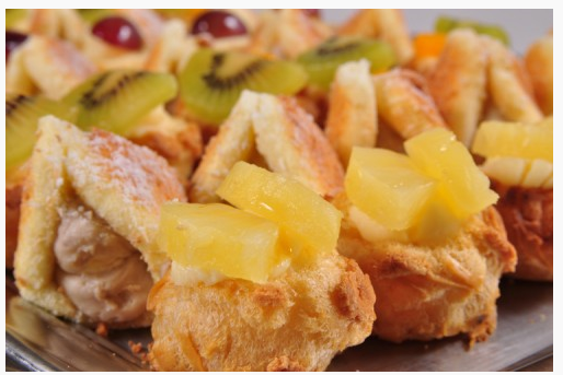 芋泥羅蘭+水果泡芙