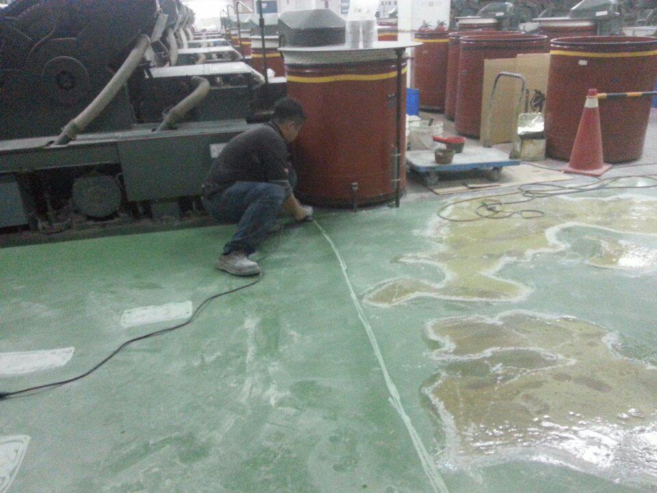 紡織工廠施做EPOXY環氧樹脂地坪工程