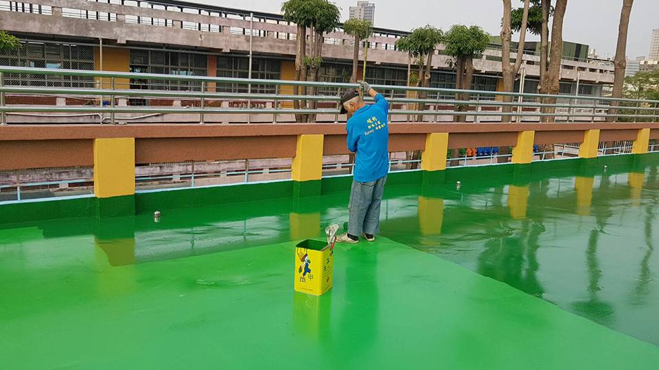 高雄福×國小PU跑道施工