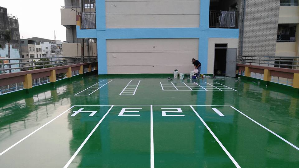 高雄福×國小PU跑道施工