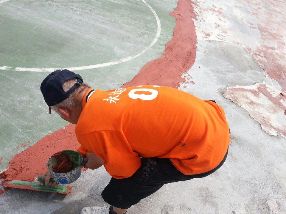 嘉義大學新×校區..壓克力球場重新整地施工