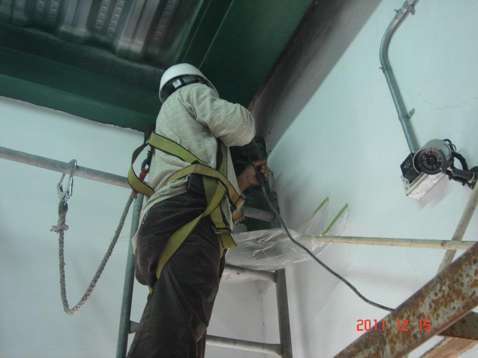 晶×光電.牆壁龜裂結構補強.高壓灌注