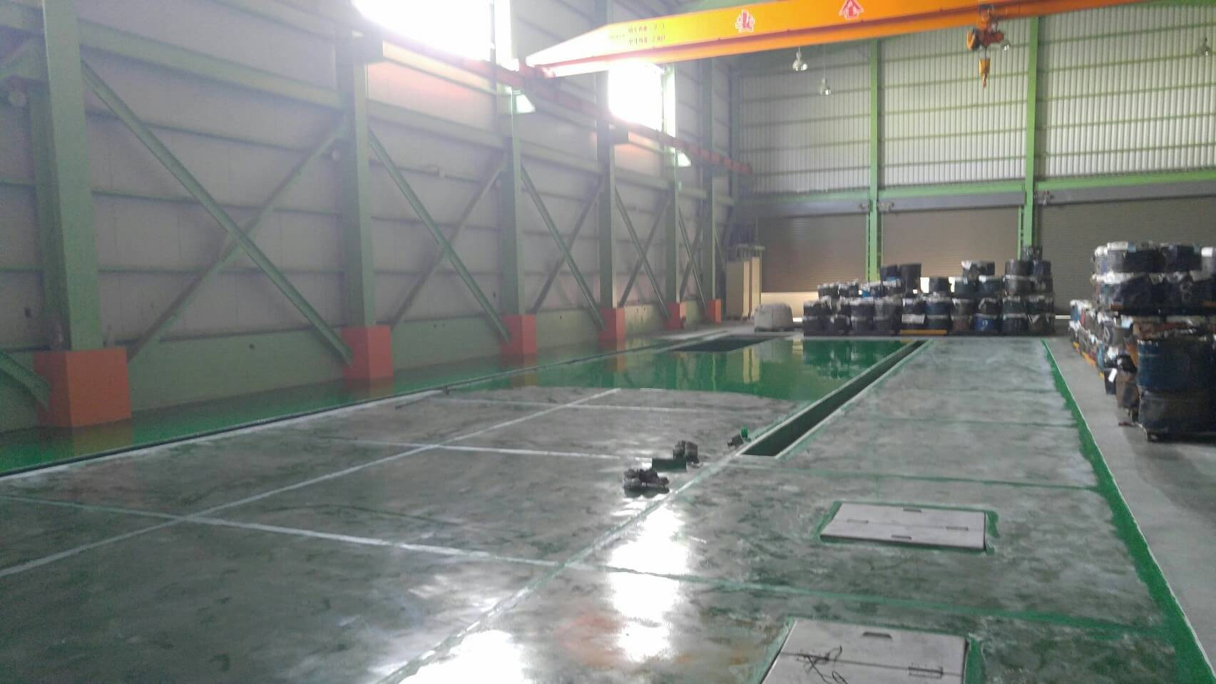 大發工業區耐酸池FRP玻璃纖維層工程施作