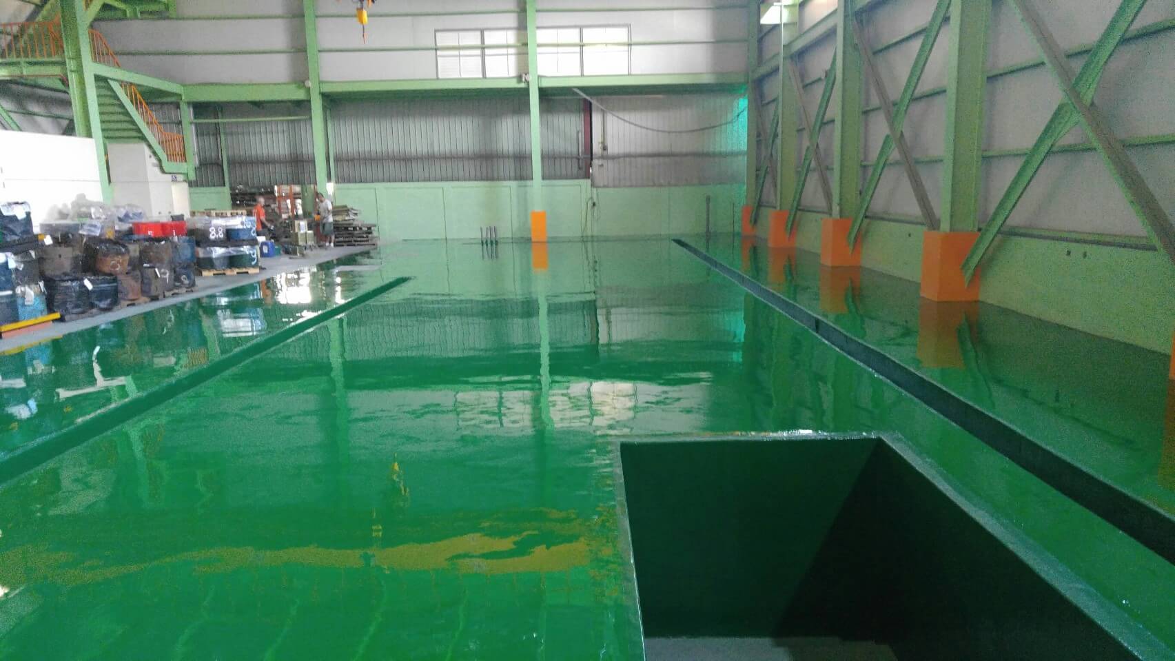 大發工業區耐酸池FRP玻璃纖維層工程施作