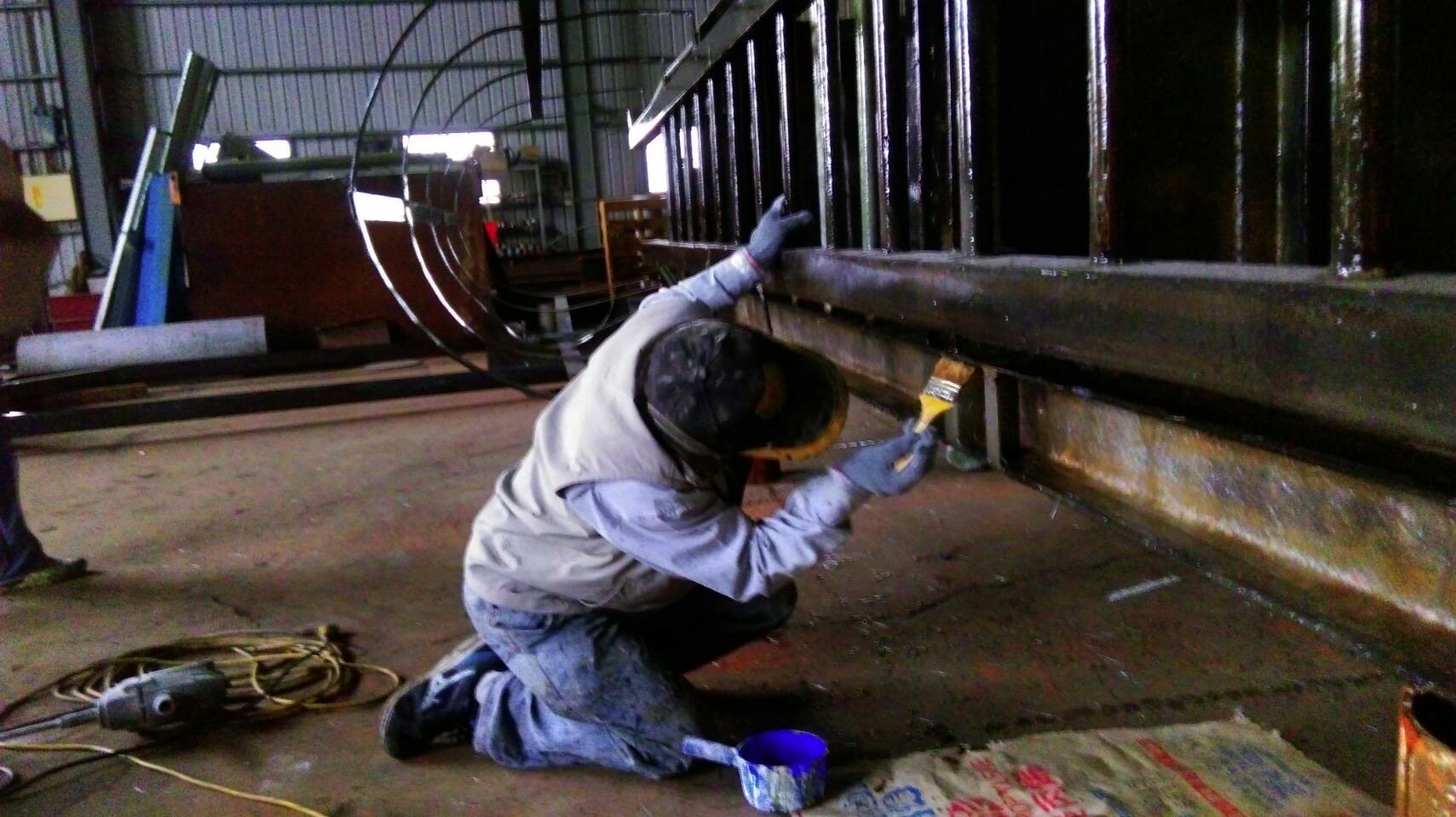 鋼鐵公司FRP玻璃纖維層工程施作