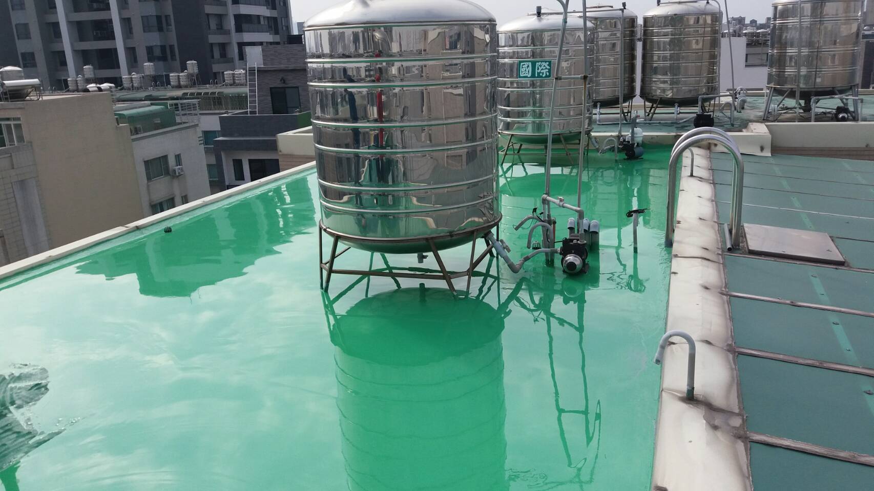 育德二路PU防水工程