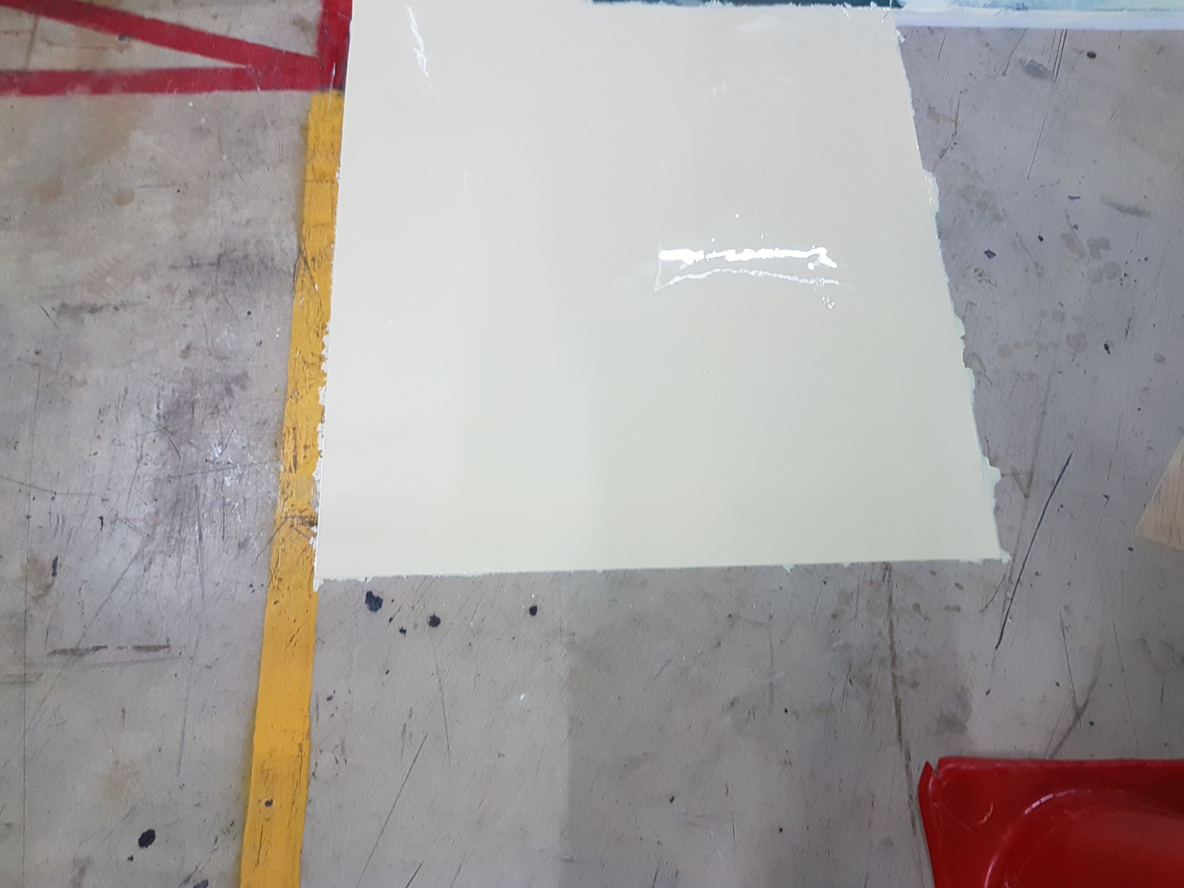 半導體一廠倉庫內施作EPOXY