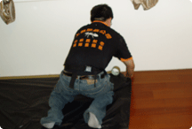 住家實木地板密封薰蒸蛀蟲防治施工過程