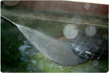 污水及化糞池噴灑藥劑施工過程