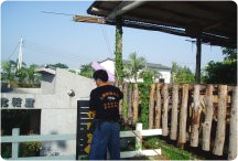 知名渡假村一般消毒施工過程