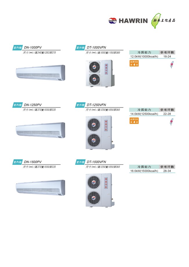 一對一分離式冷氣機