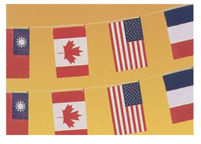 1號塑膠萬國串旗