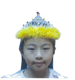 黃色羽毛皇冠