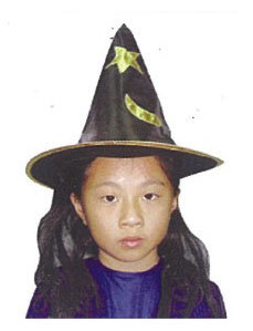 小孩巫婆帽+假髮