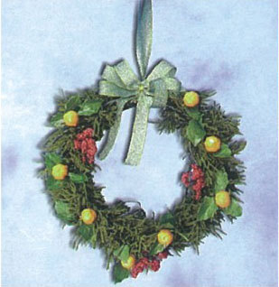 6"萬聖南瓜花圈