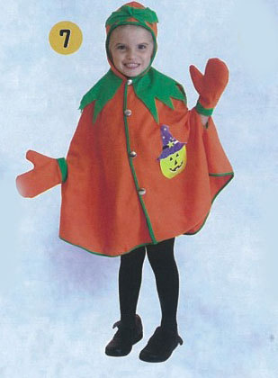 可愛披風南瓜裝S/M