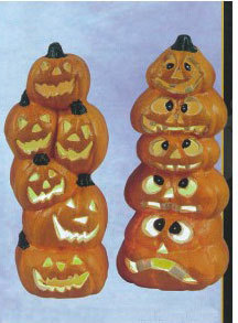 18"PU閃燈南瓜堡擺飾