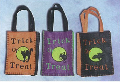 12"萬聖節剌繡糖果袋