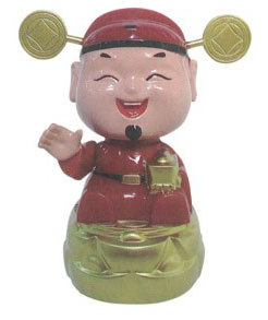 太陽能開運財神擺飾