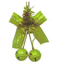 50mm皺紋十字鈴吊飾