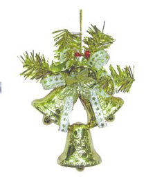 金色半面三鐘吊飾