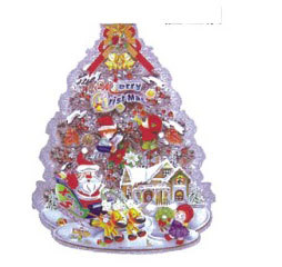 55cm立體聖誕樹壁貼(2入)