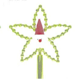 7.5"老人頭樹頂星