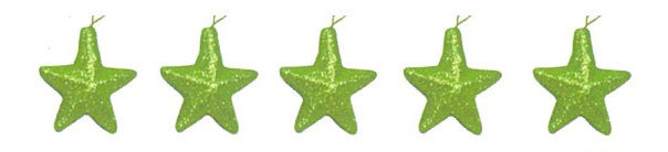 80mm鐳射亮片五角星5入