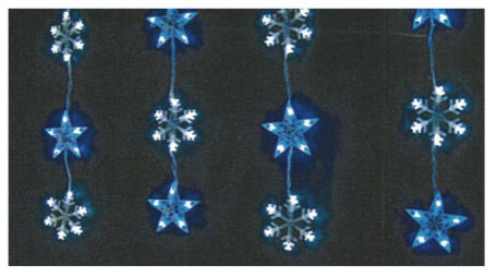 LED100星星雪花造型窗簾燈