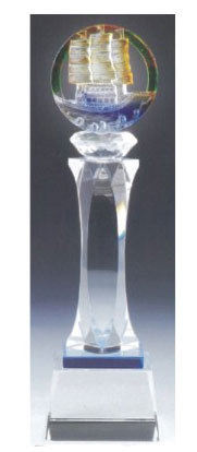 編號：K-SJL-14琉璃水晶獎座3