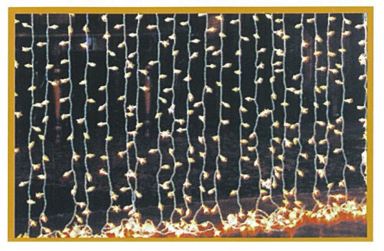 200燈聖誕窗簾燈