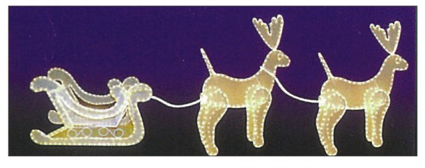 麋鹿雪橇造型燈