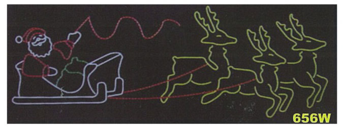 老人拉麋鹿造型燈