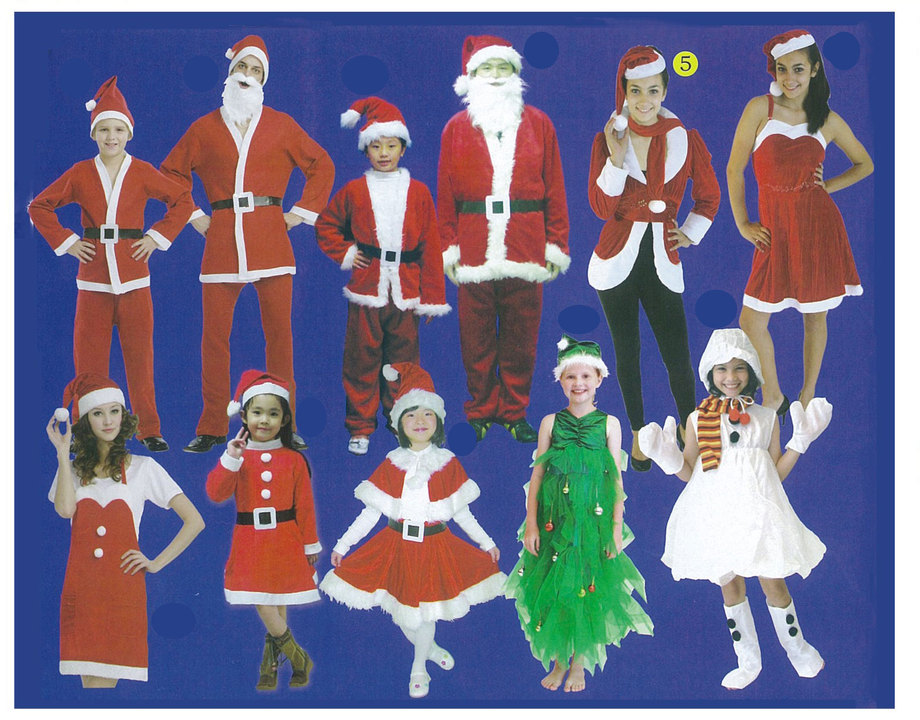 三件式密絲絨大人聖誕裝