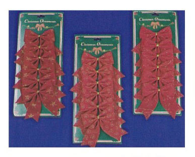 6尺紅絨布燙金蝴蝶結