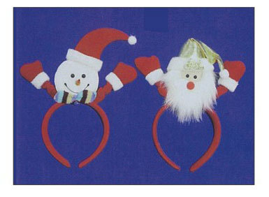 10"聖誕造型布製髮箍