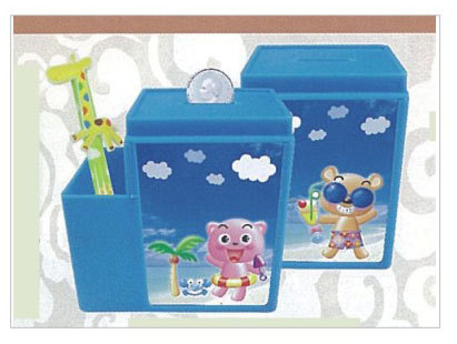 2D變圖文具組存錢筒