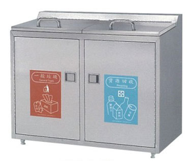 GK-016不銹鋼分類垃圾桶