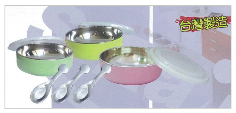 I-G591-1日式三色碗(碗+蓋+匙三色一組)